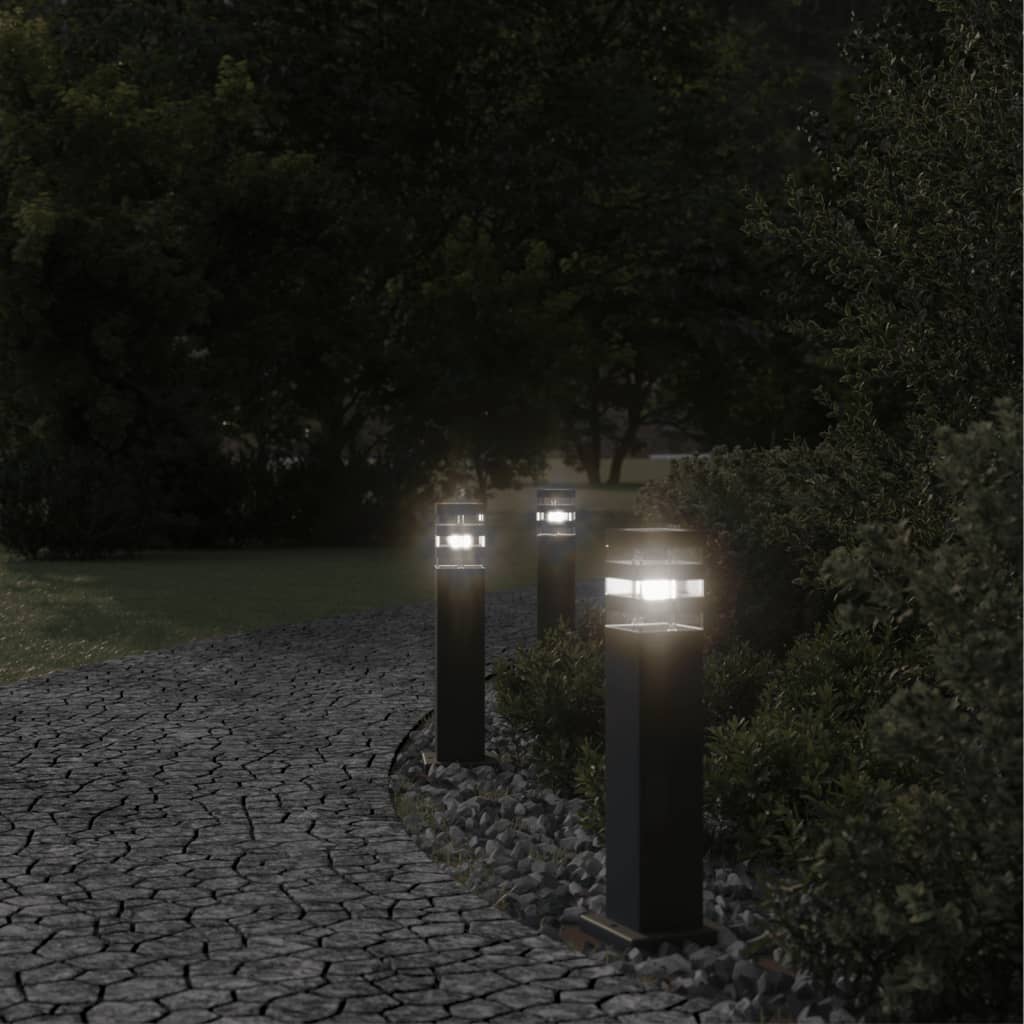 Vidaxx udendørs gulvlamper 50 cm aluminium sort