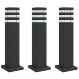 Vidaxx udendørs gulvlamper 3 stk 50 cm aluminium sort