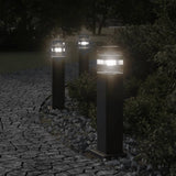 Vidaxx udendørs gulvlamper 3 stk 50 cm aluminium sort
