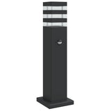 VidaXL udendørs gulvlamper med sensor 50 cm aluminium sort
