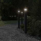 Vidaxx udendørs gulvlamper 3 stk med sensor 110 cm aluminium sort