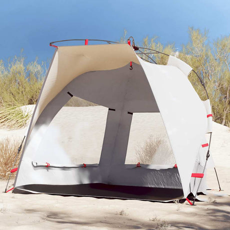 Vidaxl strandtelt 2-personers vandtæt quick release grå