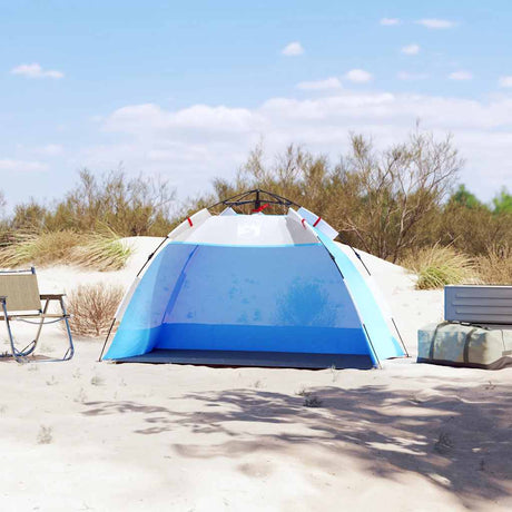 VidaXL strandtelt 2-personers vandtæt quick release azurblå