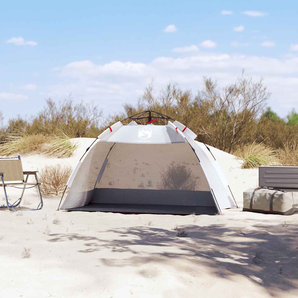 Vidaxl strandtelt 2-personers vandtæt quick release grå