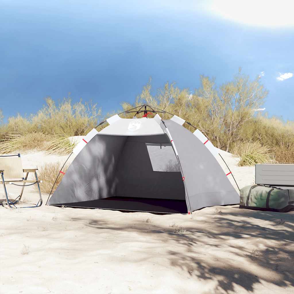 Vidaxl strandtelt 2-personers vandtæt quick release grå