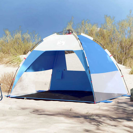 VidaXL strandtelt 2-personers vandtæt quick release azurblå