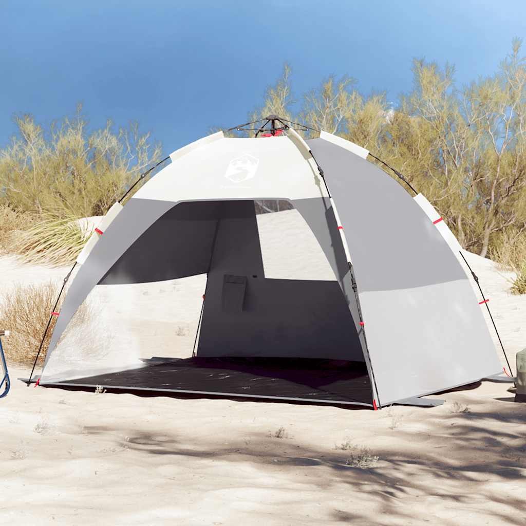 Vidaxl strandtelt 2-personers vandtæt quick release grå