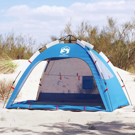 VidaXL strandtelt 2-personers vandtæt quick release azurblå