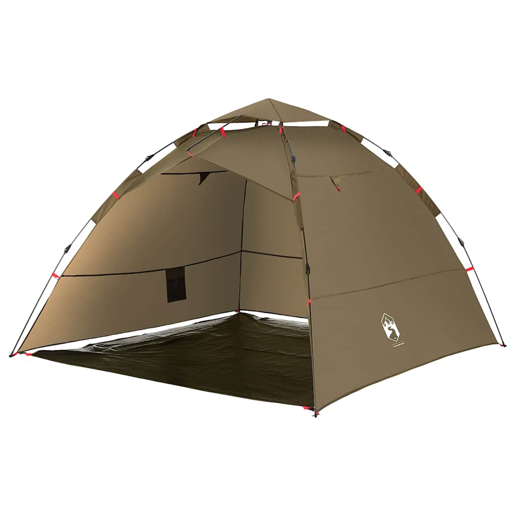 Vidaxl fisketelt 4-personers quick release olivengrøn