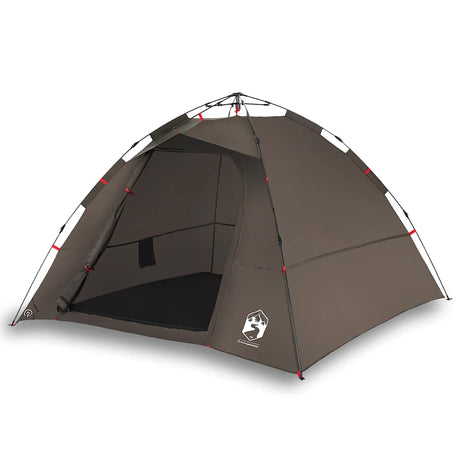 VidaXL telt 4-personers quick release brun