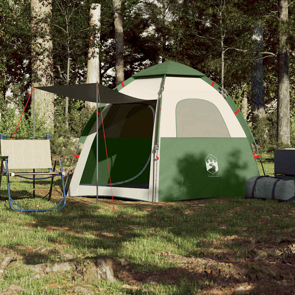 Vidaxl campingtelt 4-personers quick release green