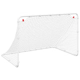 Vidaxx fodboldmål hvid 122x81x81 cm stål