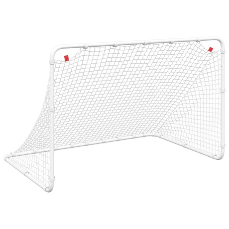 Vidaxx fodboldmål hvid 122x81x81 cm stål