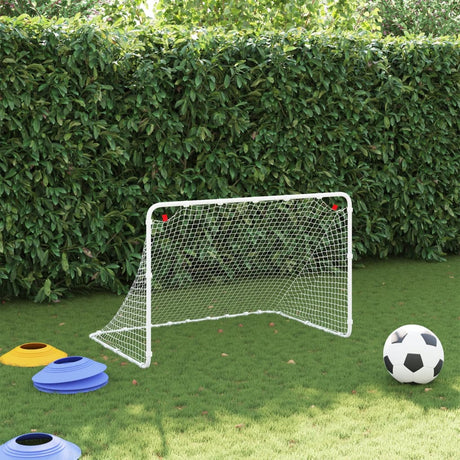 Vidaxx fodboldmål hvid 122x81x81 cm stål