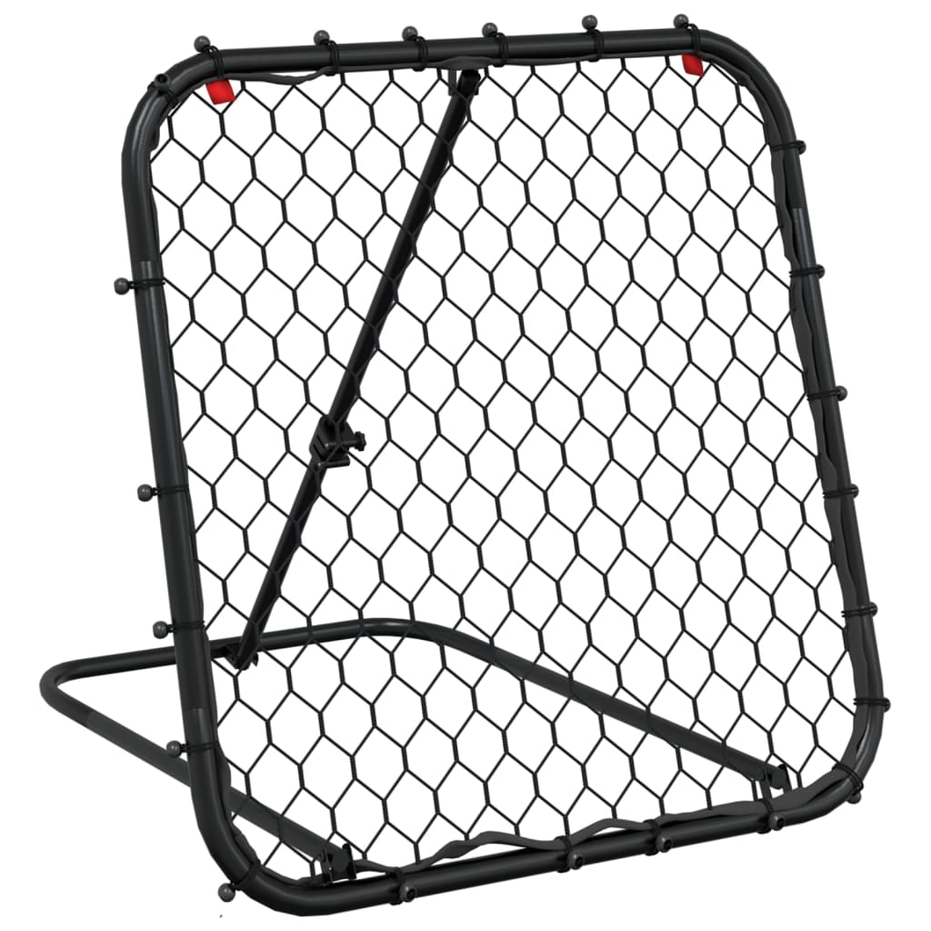VidaXL fodbold rebounder justerbar 84x73x60-80 cm stål sort