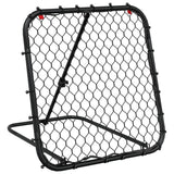 VidaXL fodbold rebounder justerbar 84x73x60-80 cm stål sort