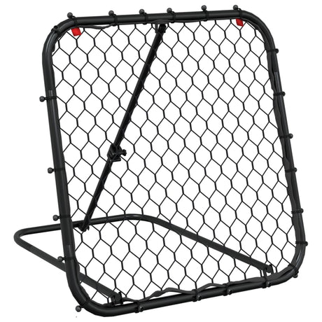 VidaXL fodbold rebounder justerbar 84x73x60-80 cm stål sort