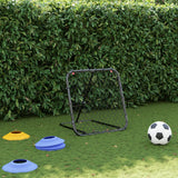 VidaXL fodbold rebounder justerbar 84x73x60-80 cm stål sort