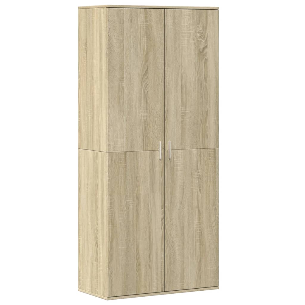 VidaXL Skoskab 80x39x178 cm spånplade sonoma eg