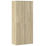 VidaXL Skoskab 80x39x178 cm spånplade sonoma eg