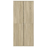 VidaXL Skoskab 80x39x178 cm spånplade sonoma eg