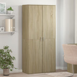 VidaXL Skoskab 80x39x178 cm spånplade sonoma eg