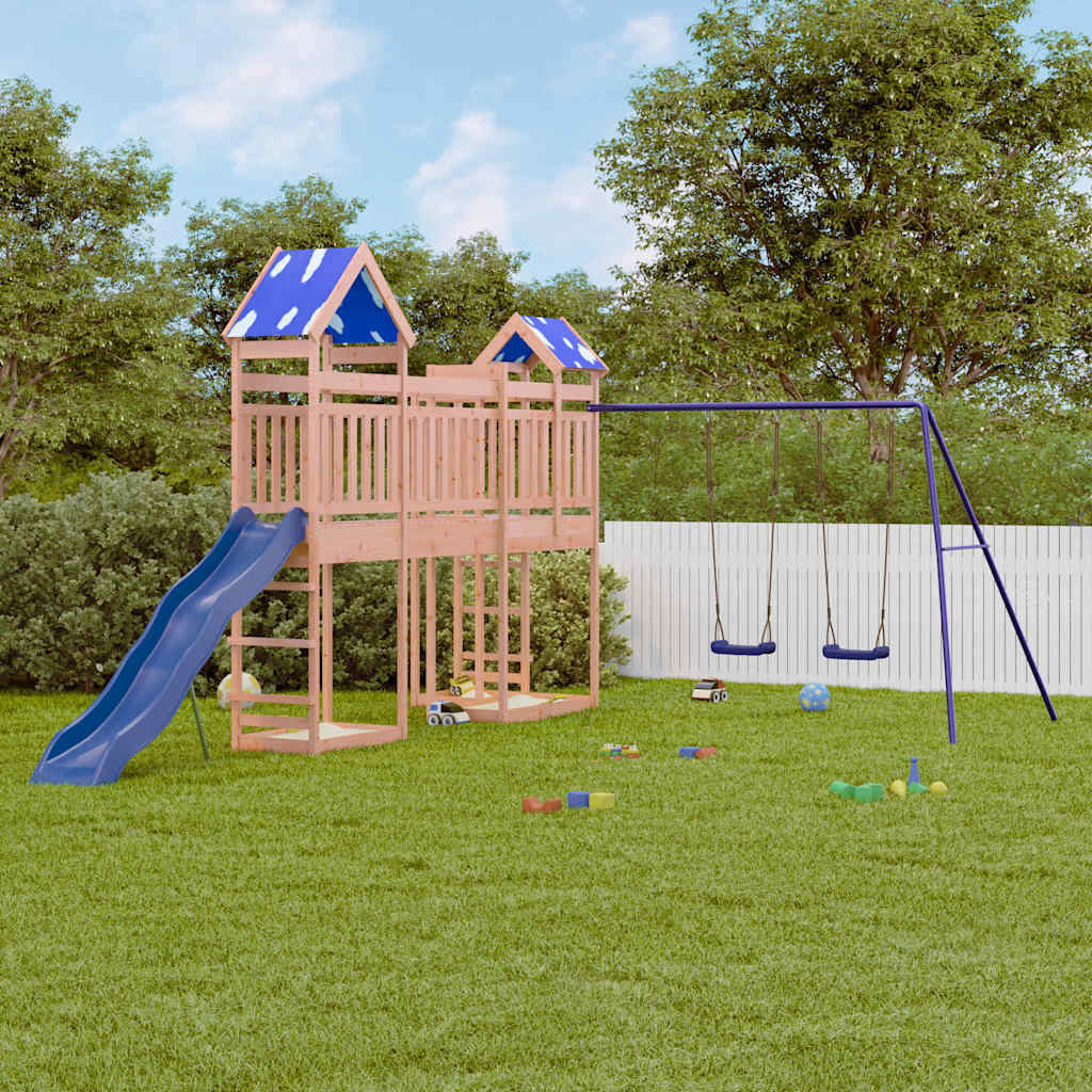 VidaXL Legehus massivt Douglas træ
