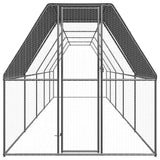 VidaXL Hønsehus 2x10x2 m galvaniseret stål