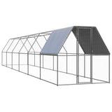 VidaXL hønsegård 2x12x2 m galvaniseret stål