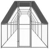 VidaXL hønsegård 2x12x2 m galvaniseret stål