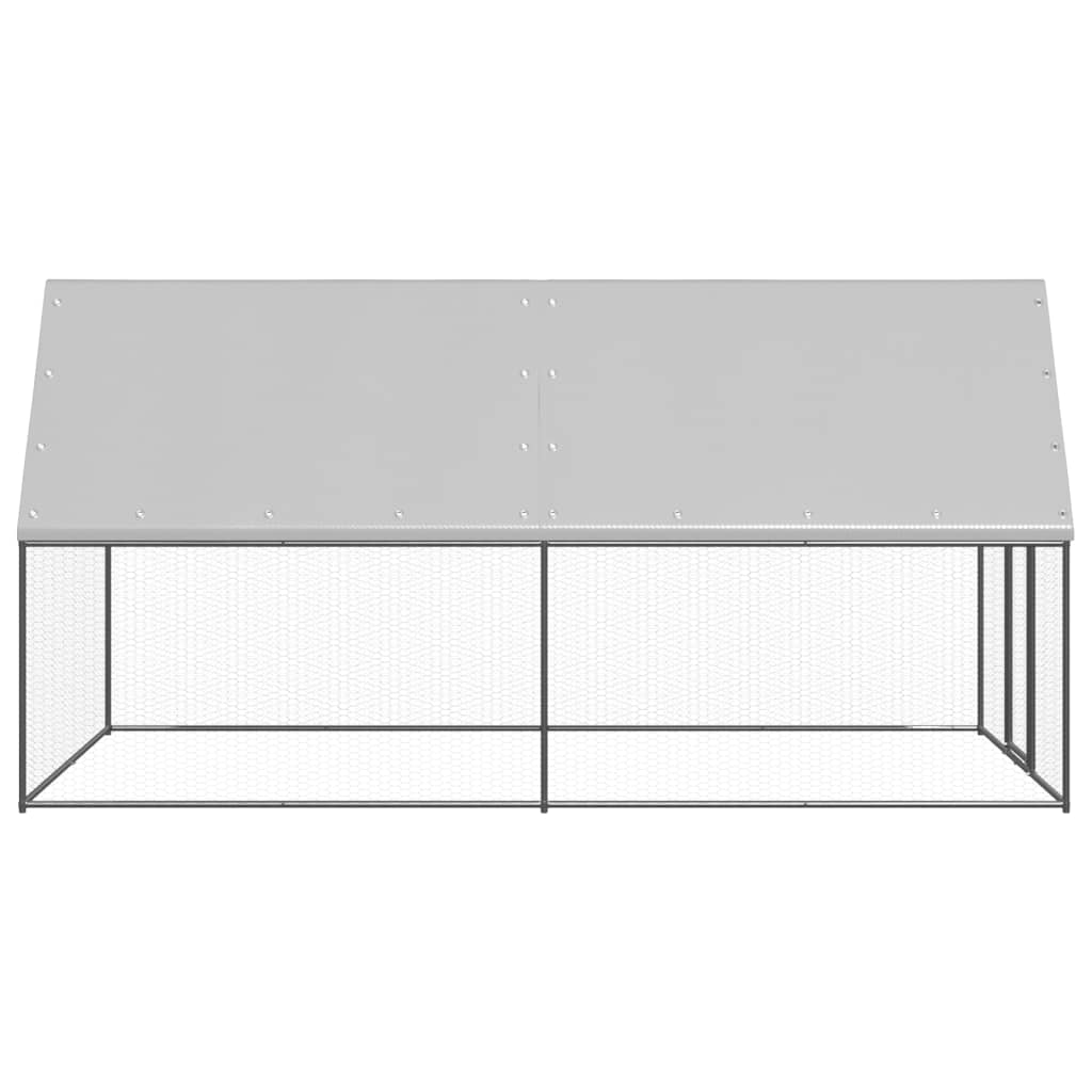 VidaXL hønsegård 2x4x2 m galvaniseret stål