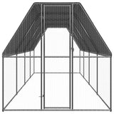 VidaXL Hønsehus 2x8x2 m galvaniseret stål