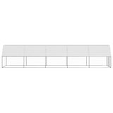 VidaXL Hønsehus 2x10x2 m galvaniseret stål
