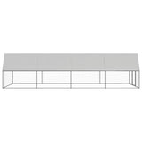 VidaXL Hønsehus 3x8x2 m galvaniseret stål