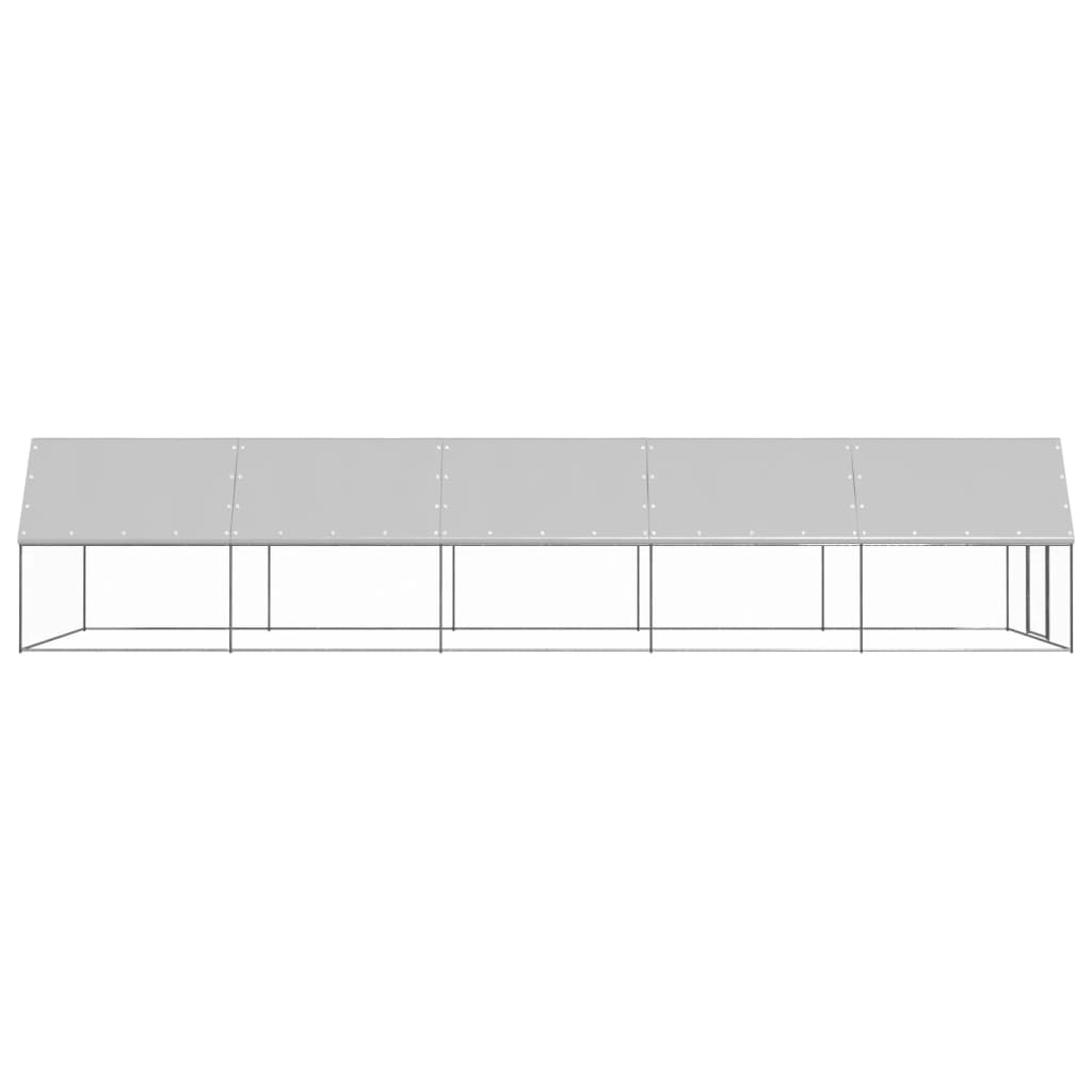 VidaXL Hønsehus 3x10x2 m galvaniseret stål