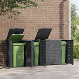 VidaXL Container opbevaring 4 containere 276x79x117 cm stål antracit