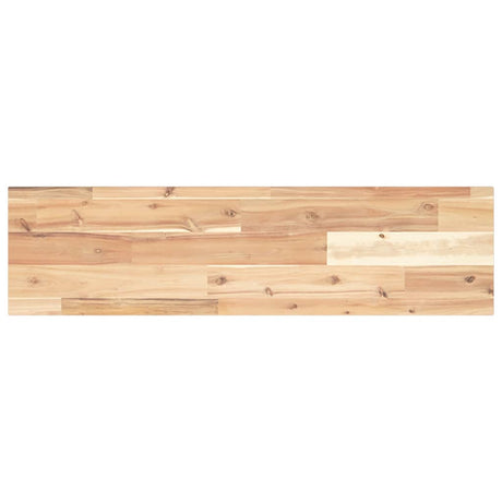 Vidaxl wandschap zwevend 100x20x2 cm onbehandeld massief acaciahout