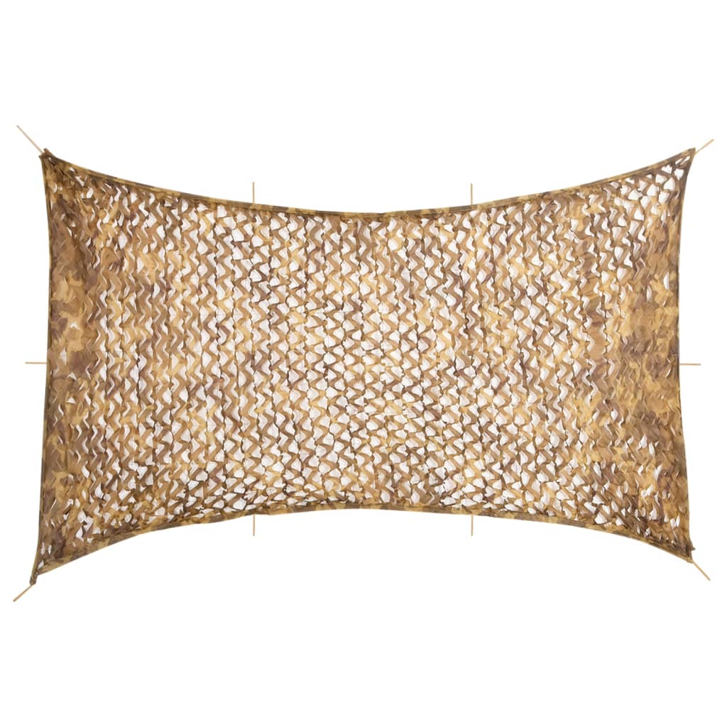Vidaxx camouflagenet med opbevaringspose 600x414 cm sandfarvet