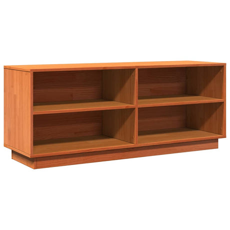 Vidaxx skoskab 110x34x45 cm massiv fyrretræ, vask brun