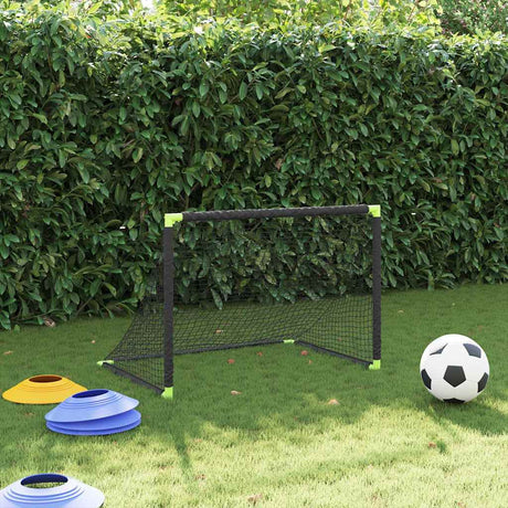 Vidaxx foldbart børne fodboldmål 90x64x64 cm sort