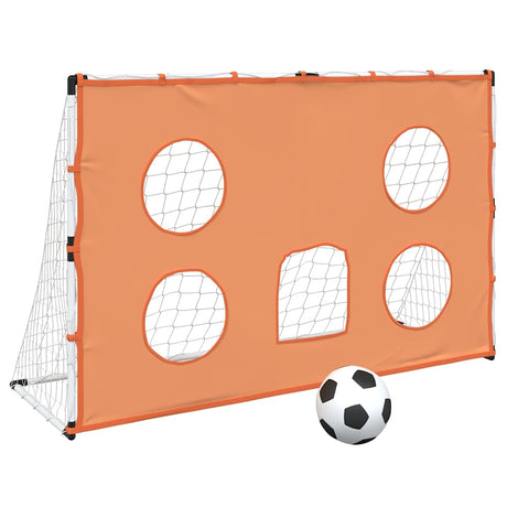 VidaXL børnefodboldmål med målmåtte og bold 182x62x118 cm