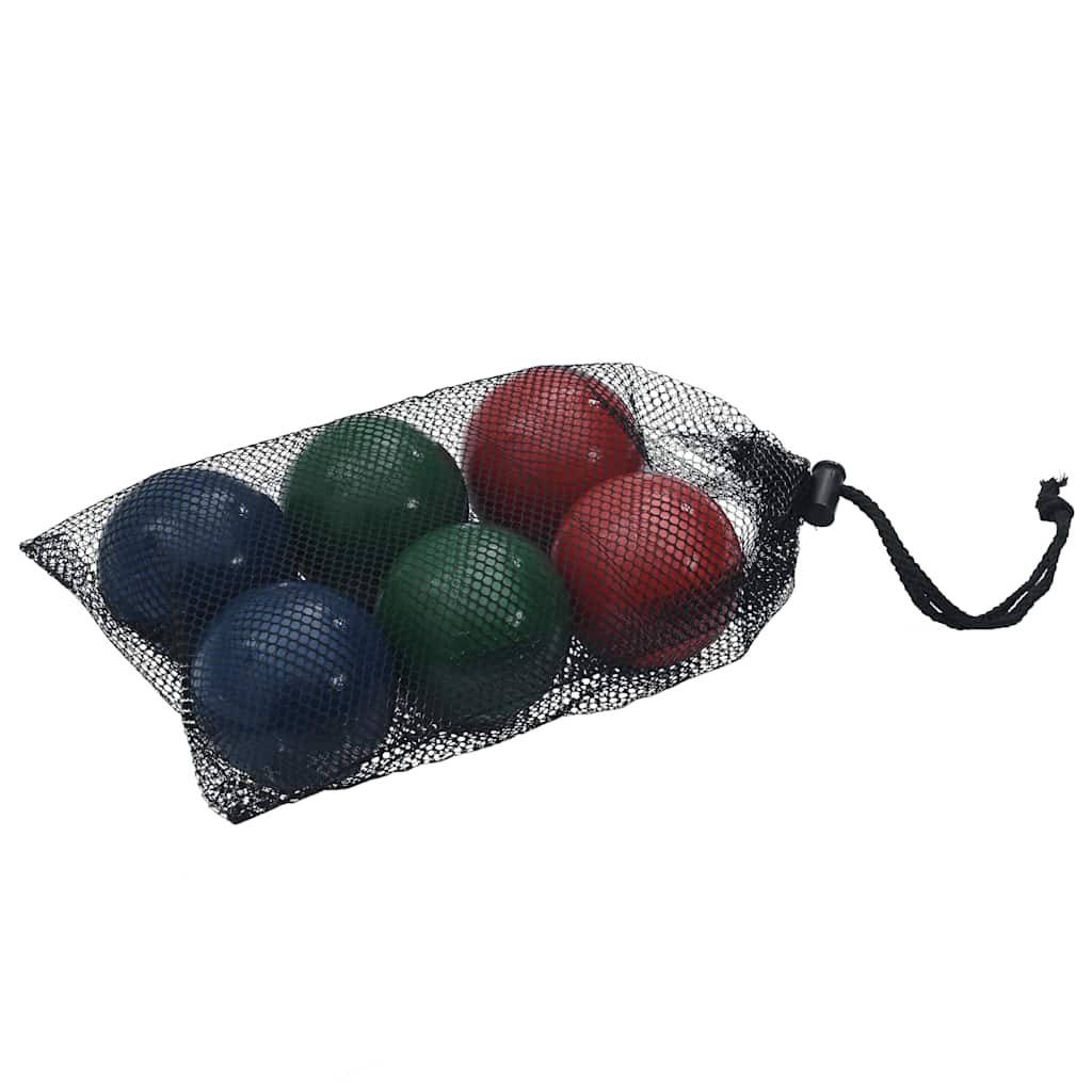 Vidaxl 8-delt jeu de boules kuglesæt og bæretaske lavet af massivt fyrretræ