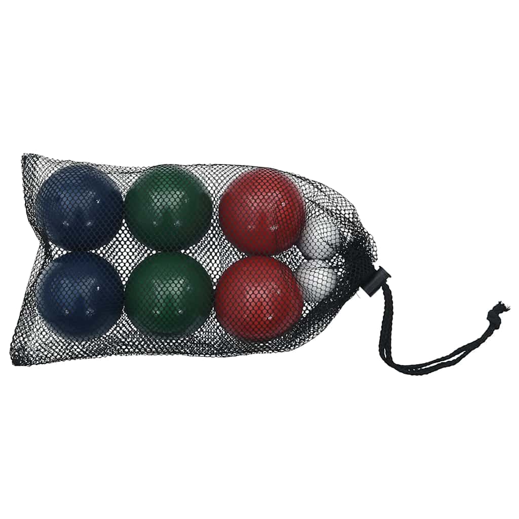 Vidaxl 8-delt jeu de boules kuglesæt og bæretaske lavet af massivt fyrretræ