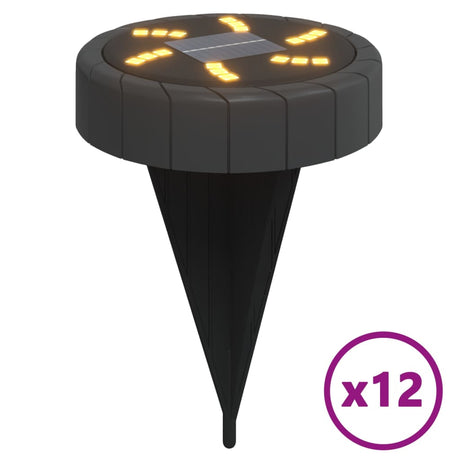 Vidaxx jordlamper 12 stk solar med jordspyd varm hvid