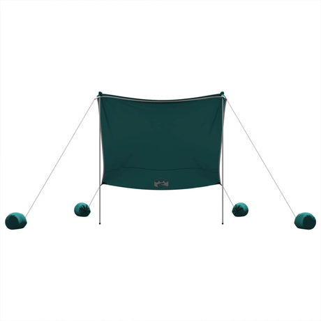 Vidaxx strandfortelt med sandankre 214x236 cm grøn