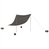Vidaxx strandfortelt med sandankre 214x236 cm grå