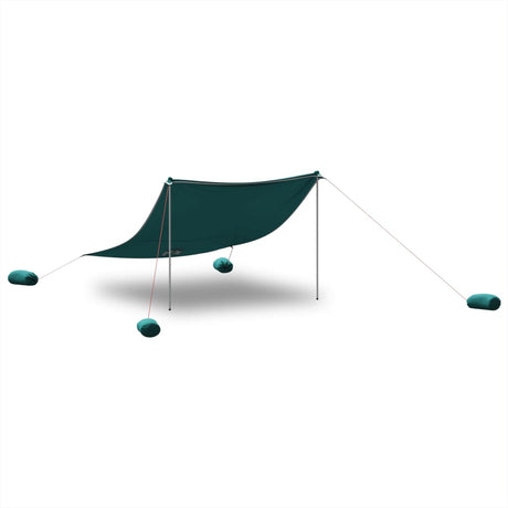 Vidaxx strandfortelt med sandankre 304x300 cm grøn