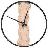 Vidaxx vægur ø35 cm jern og eg brun
