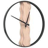 Vidaxx vægur ø35 cm jern og eg brun