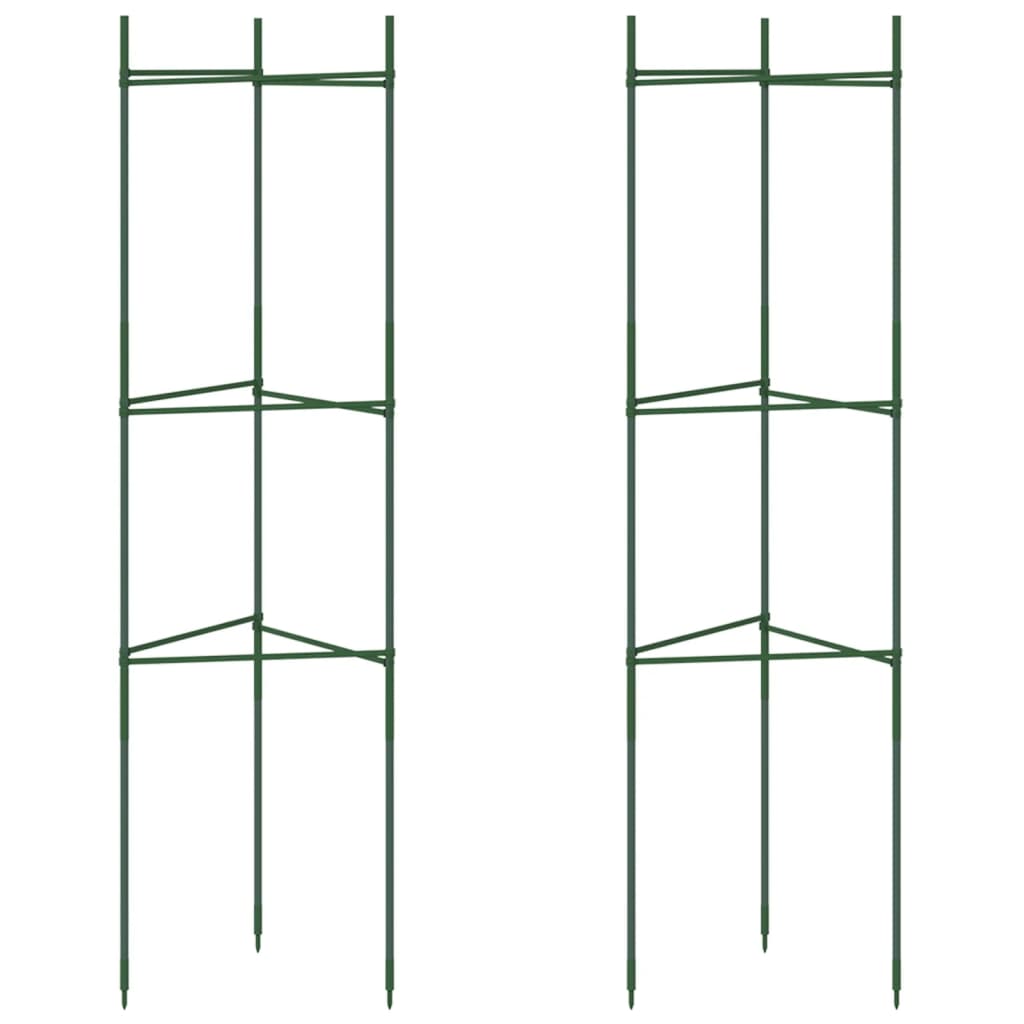 Vidaxl tomatbur 2 stk 116 cm stål og polypropylen